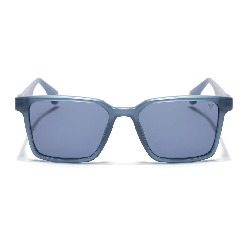 Prizm | Blue Square Polarized Sunglasses | Grey Lens - PMG7294