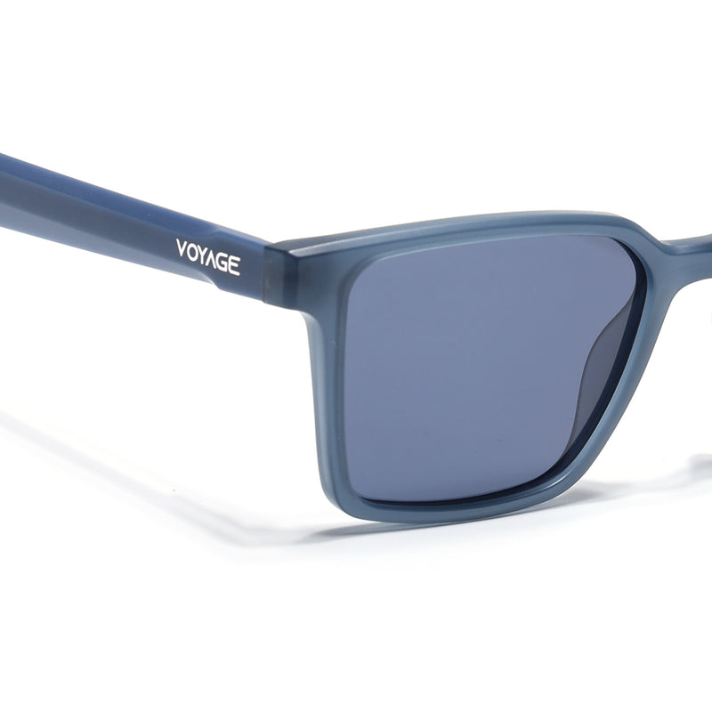Prizm | Blue Square Polarized Sunglasses | Grey Lens - PMG7294