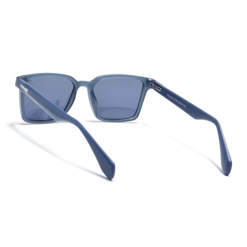 Prizm | Blue Square Polarized Sunglasses | Grey Lens - PMG7294