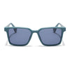 Prizm | Matt Teal Square Polarized Sunglasses | Grey Lens - PMG7295