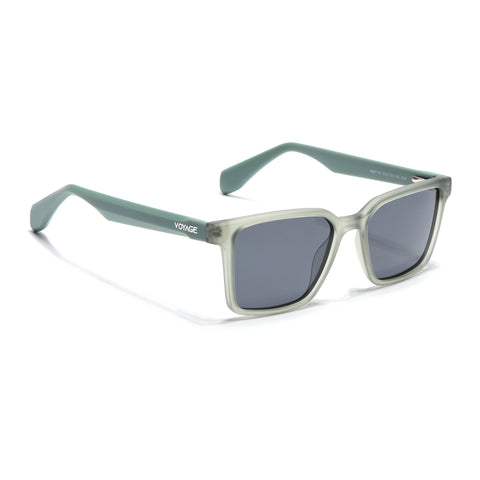 Prizm | Green Square Polarized Sunglasses | Black Lens - PMG7296