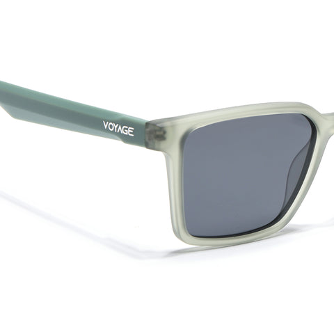 Prizm | Green Square Polarized Sunglasses | Black Lens - PMG7296
