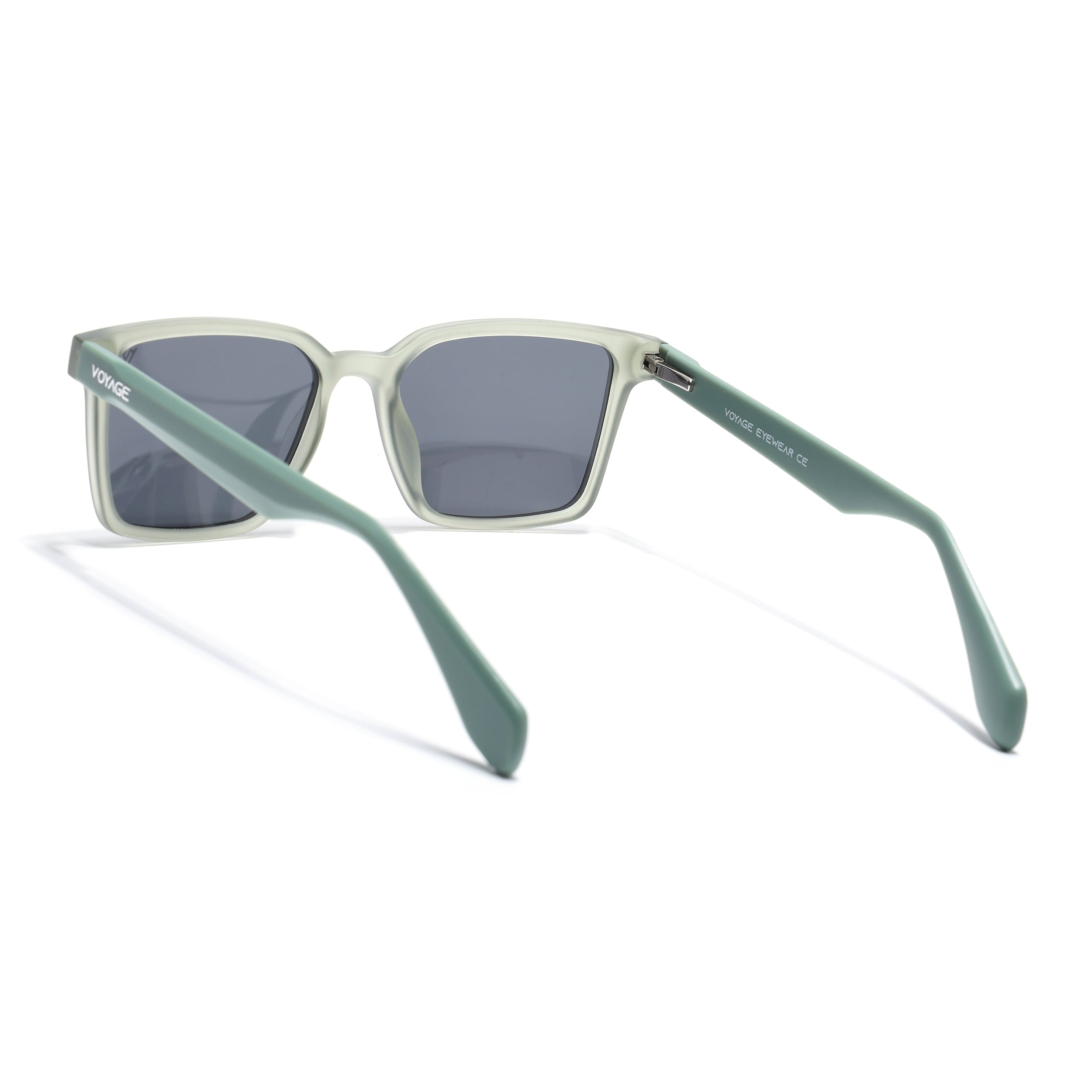 Prizm | Green Square Polarized Sunglasses | Black Lens - PMG7296