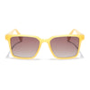 Prizm | Sun Yellow Square Polarized Sunglasses | Brown & Clear Lens - PMG7298