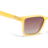 Prizm | Sun Yellow Square Polarized Sunglasses | Brown & Clear Lens - PMG7298