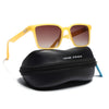 Prizm | Sun Yellow Square Polarized Sunglasses | Brown & Clear Lens - PMG7298