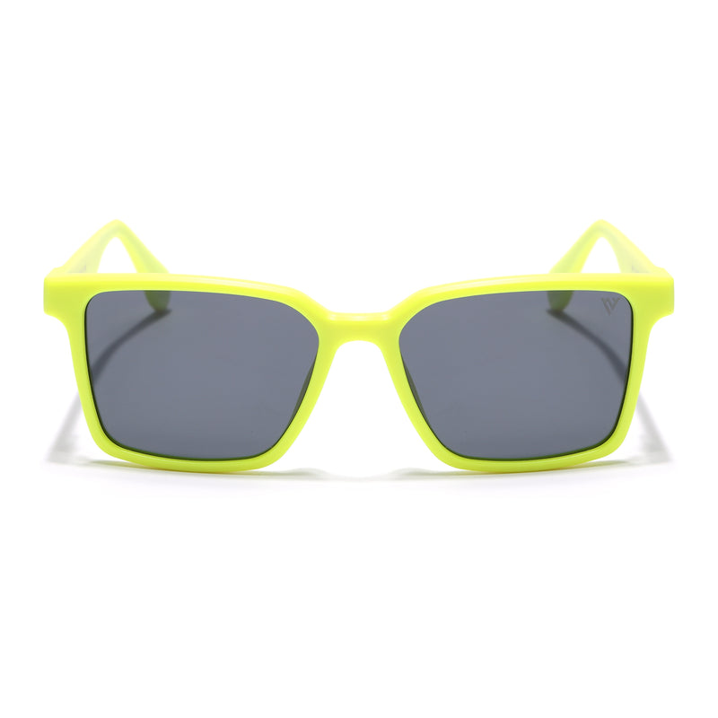 Prizm | Yellow Square Polarized Sunglasses | Black Lens - PMG7299