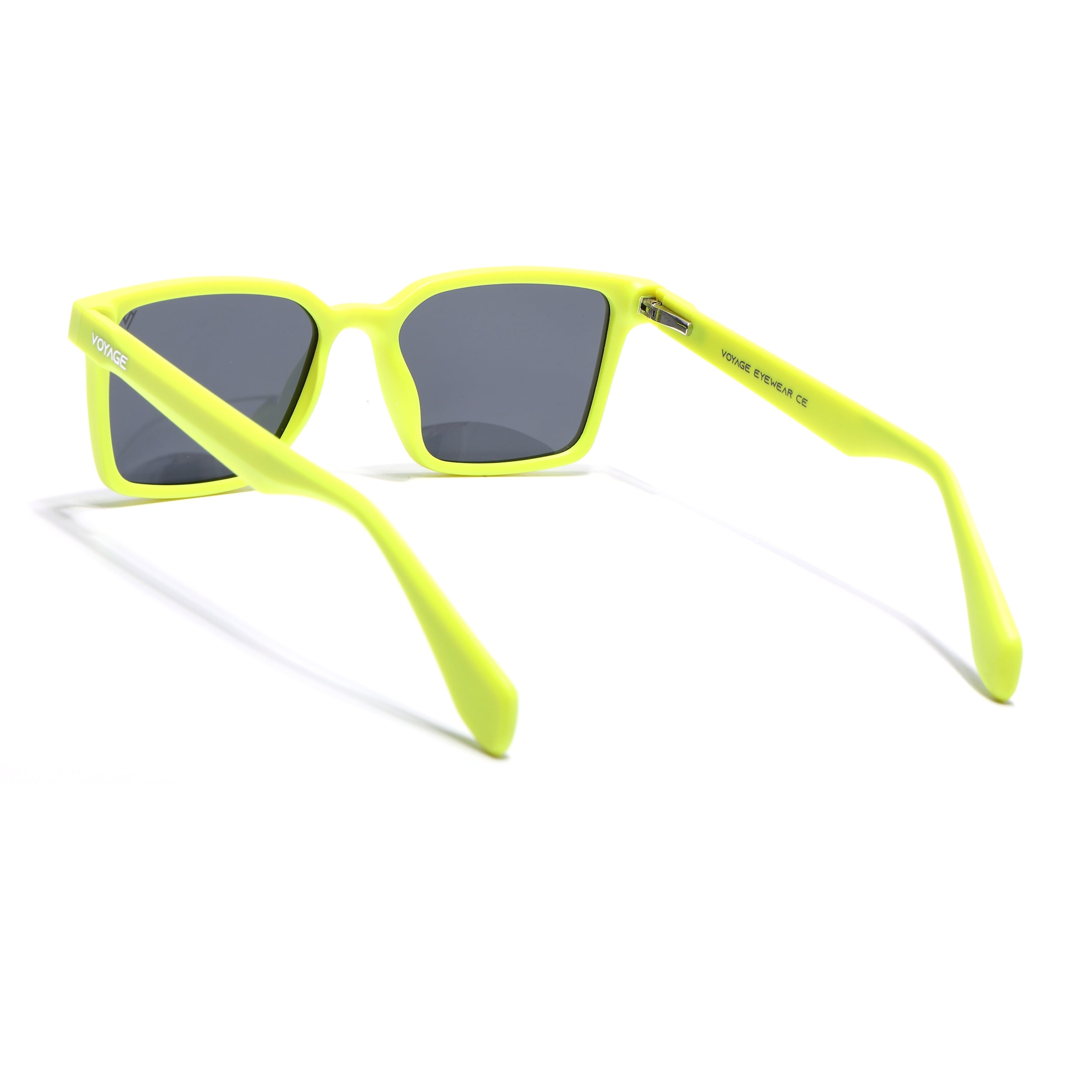 Prizm | Yellow Square Polarized Sunglasses | Black Lens - PMG7299