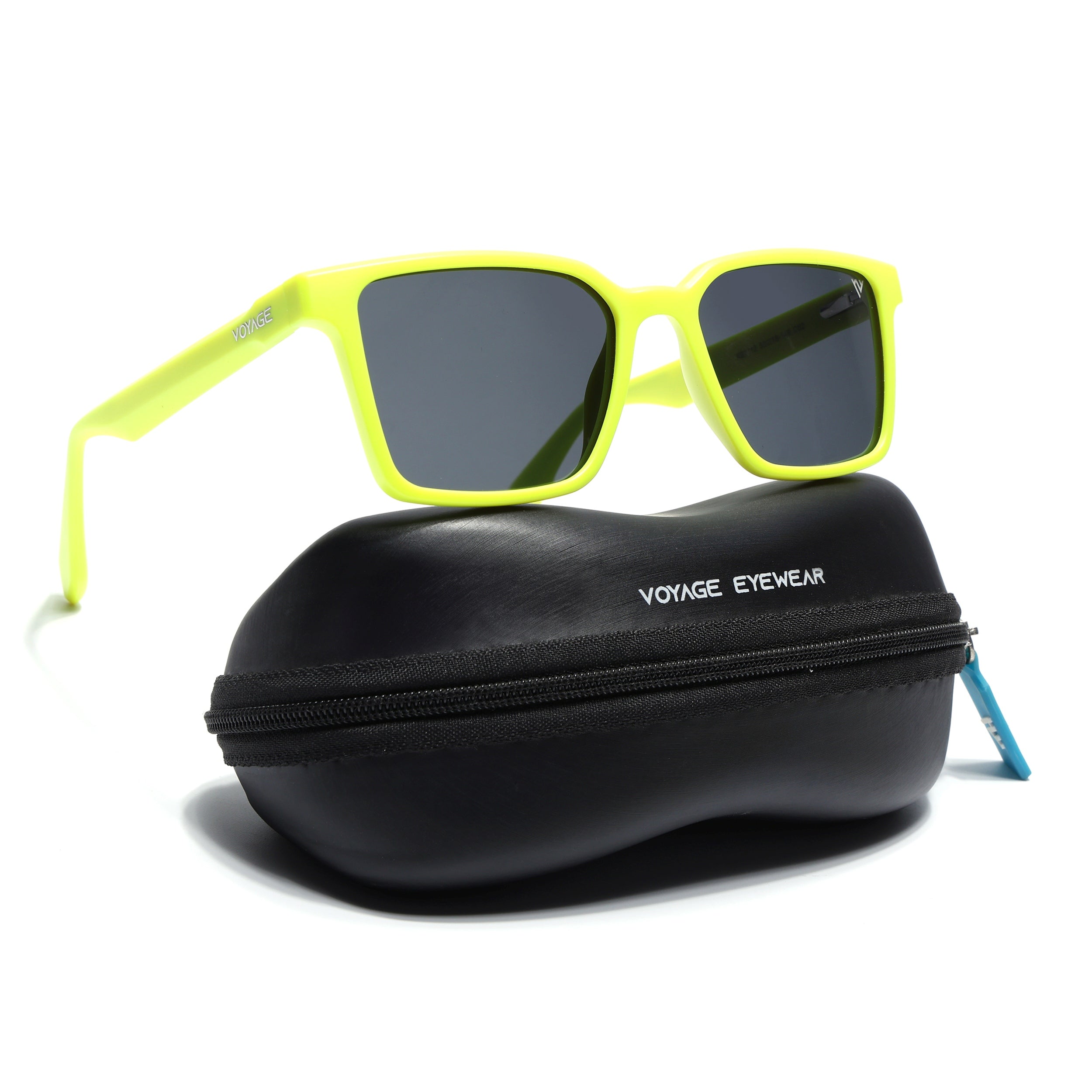 Prizm | Yellow Square Polarized Sunglasses | Black Lens - PMG7299