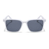 Prizm | White Square Polarized Sunglasses | Black Lens - PMG7300