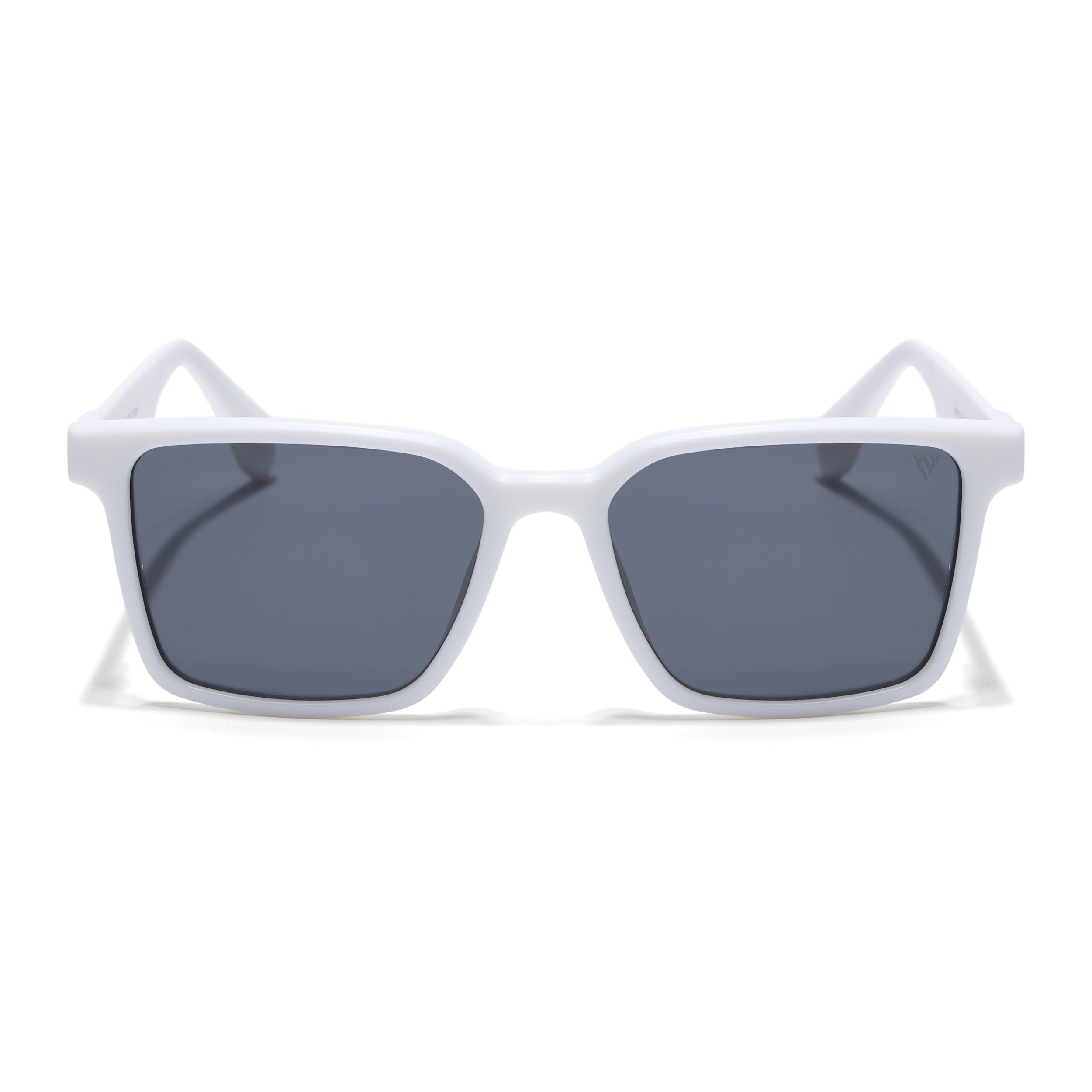 Prizm | White Square Polarized Sunglasses | Black Lens - PMG7300
