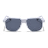 Prizm | White Hexagonal Polarized Sunglasses | Black Lens - PMG6716
