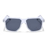 Prizm | Transparent Hexagonal Polarized Sunglasses | Black Lens - PMG6717