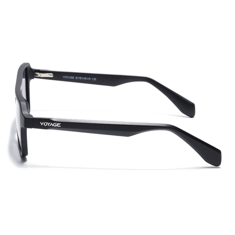 Prizm | Black Wayfarer Polarized Sunglasses | Grey & Clear Lens - PMG7274