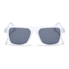 Prizm | Transparent Wayfarer Polarized Sunglasses | Black Lens  - PMG7275
