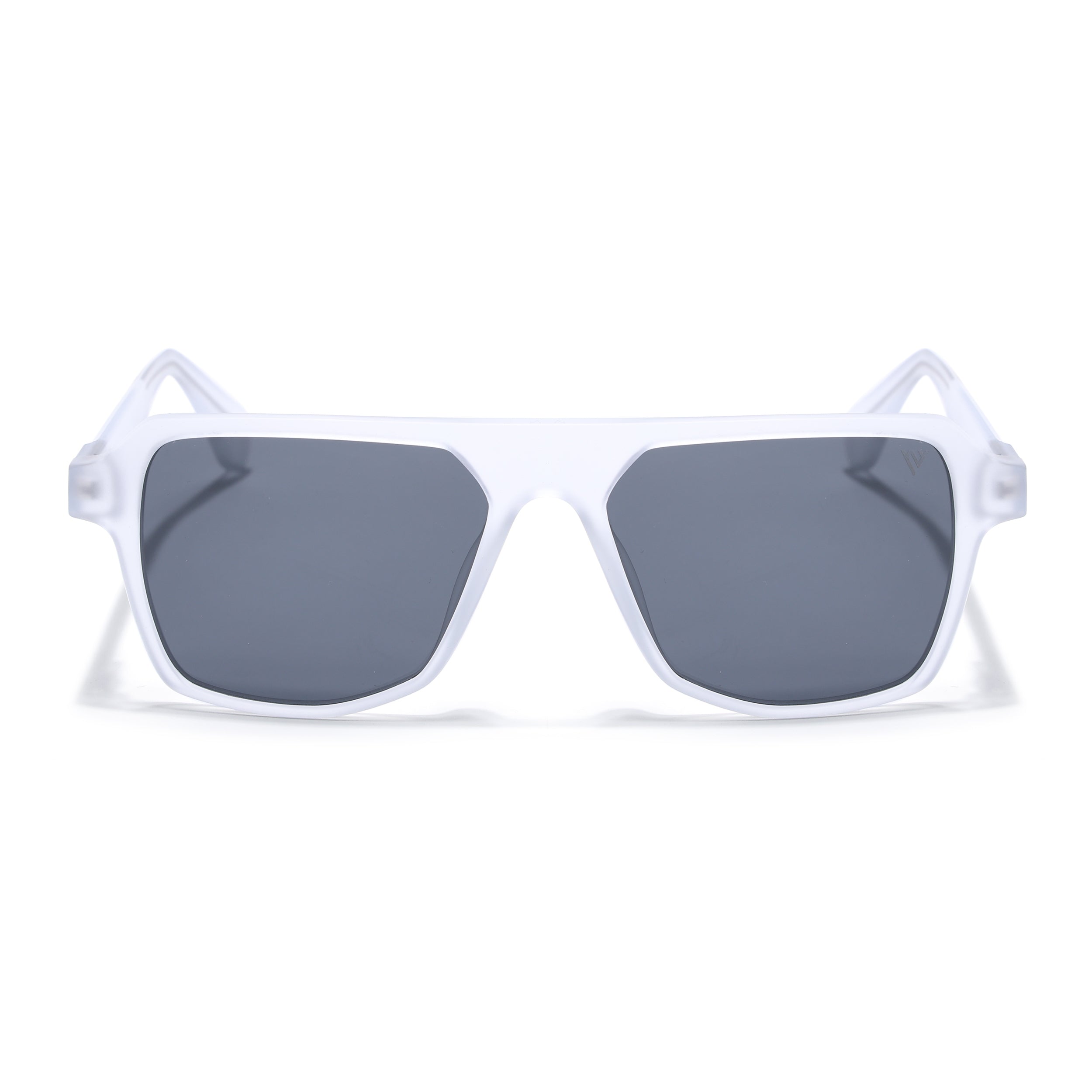 Prizm | Transparent Wayfarer Polarized Sunglasses | Black Lens  - PMG7275