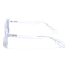 Prizm | Transparent Wayfarer Polarized Sunglasses | Black Lens  - PMG7275