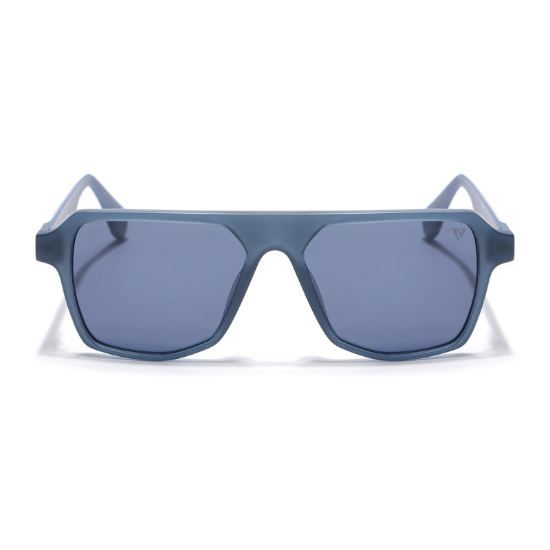 Prizm | Blue Wayfarer Polarized Sunglasses | Grey Lens - PMG7276