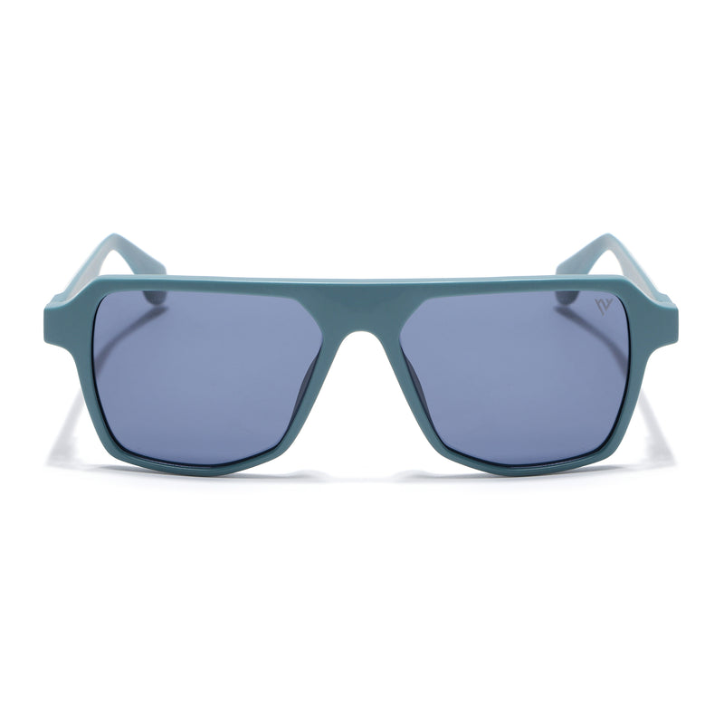 Prizm | Matt Teal  Wayfarer Polarized Sunglasses  | Grey Lens - PMG7277