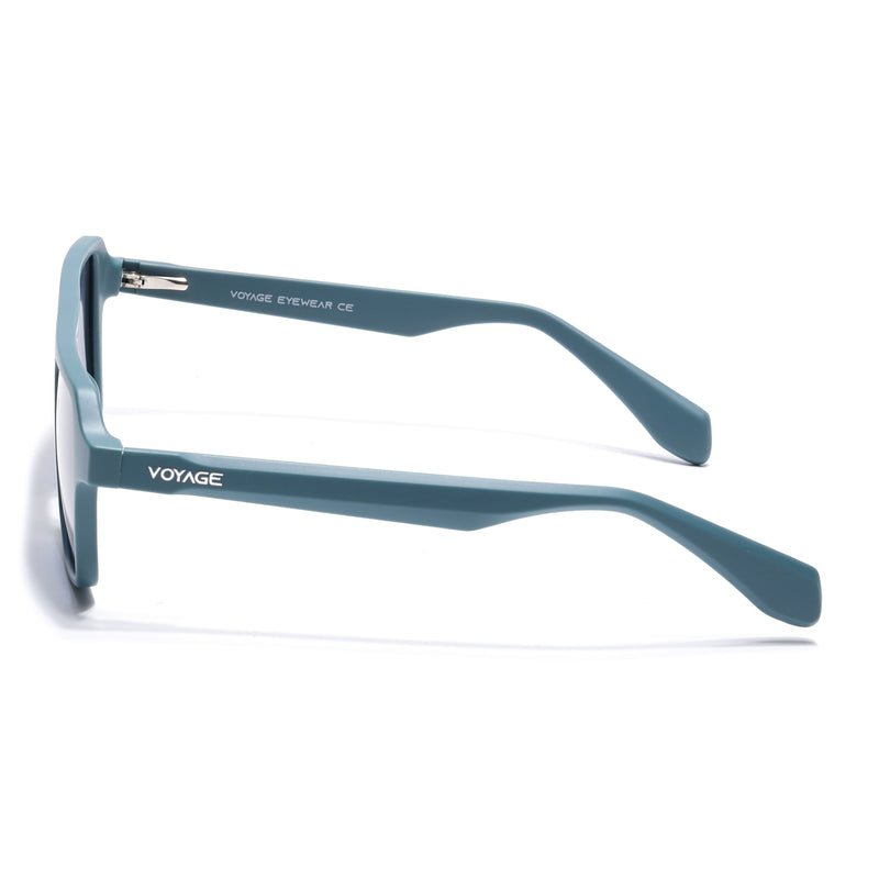 Prizm | Matt Teal  Wayfarer Polarized Sunglasses  | Grey Lens - PMG7277