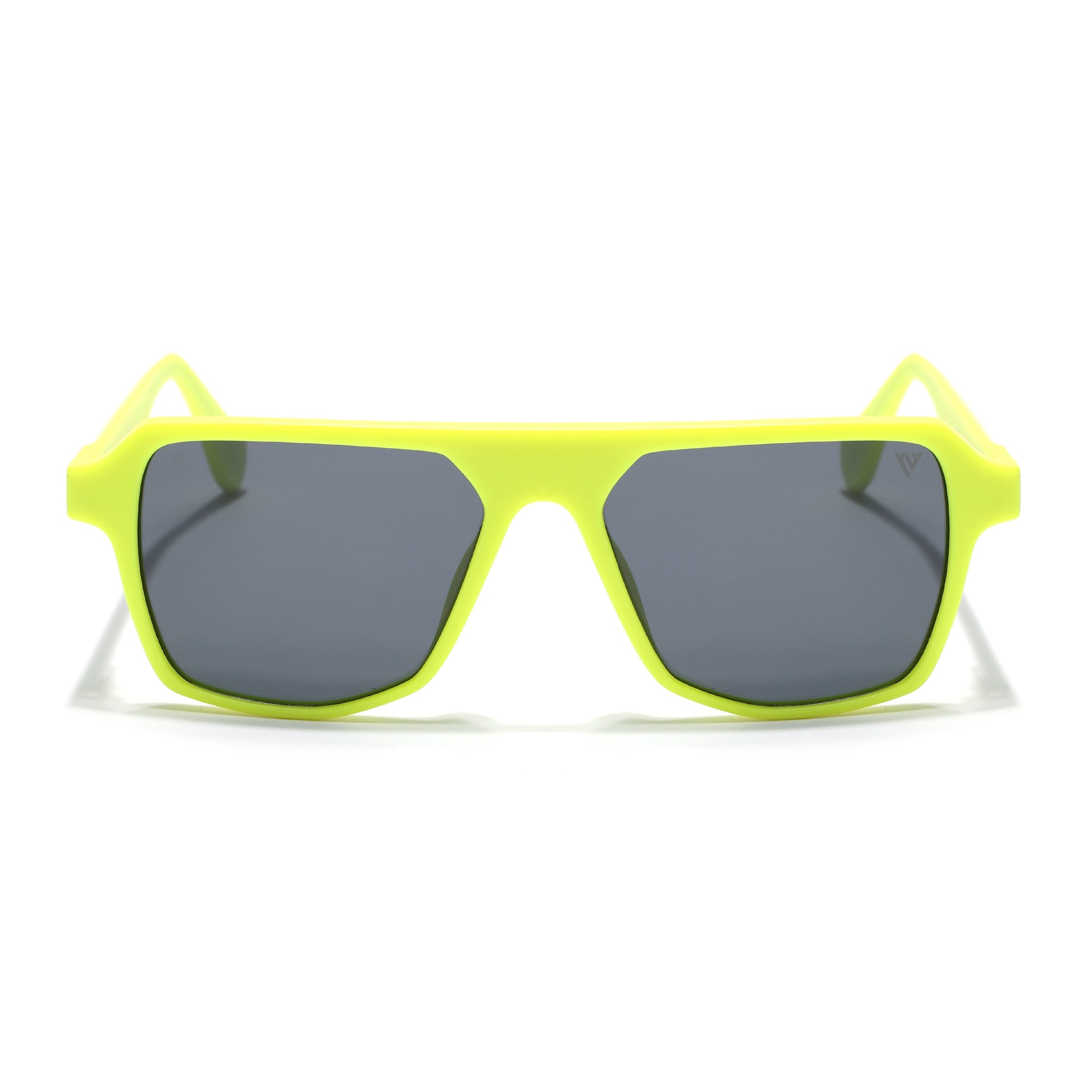 Prizm | Neon Yellow Wayfarer Polarized Sunglasses | Black Lens - PMG7281