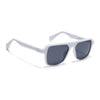 Prizm | White Wayfarer Polarized Sunglasses | Black Lens - PMG7282