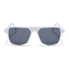 Prizm | White Wayfarer Polarized Sunglasses | Black Lens - PMG7282