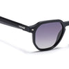 Prizm | Black Hexagonal Polarized Sunglasses | Black & Clear Lens - PMG7264