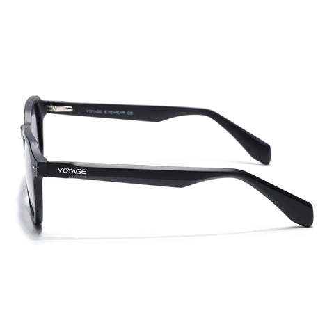 Prizm | Black Hexagonal Polarized Sunglasses | Black & Clear Lens - PMG7264