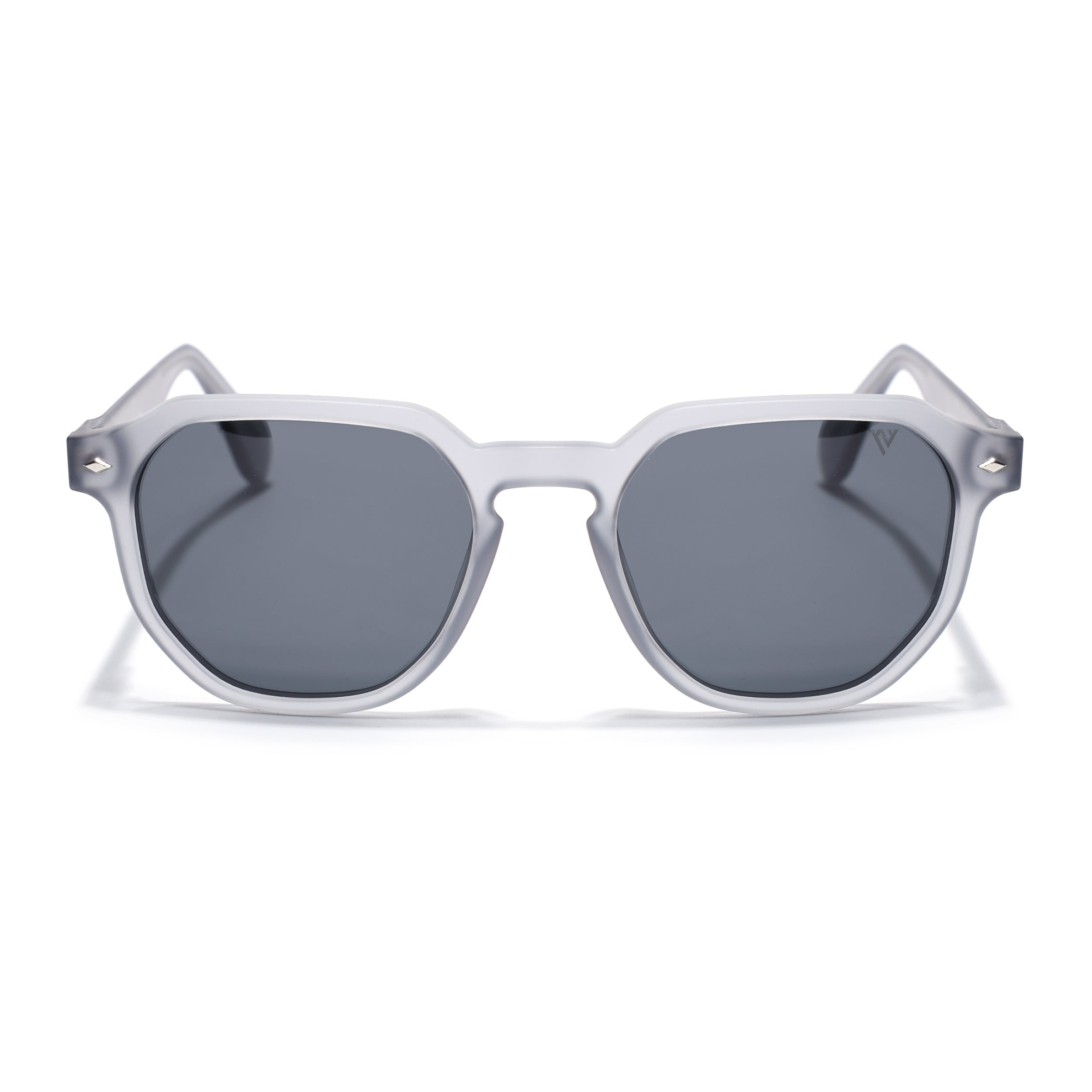 Prizm | Dark Grey Hexagonal Polarized Sunglasses | Black Lens - PMG7265