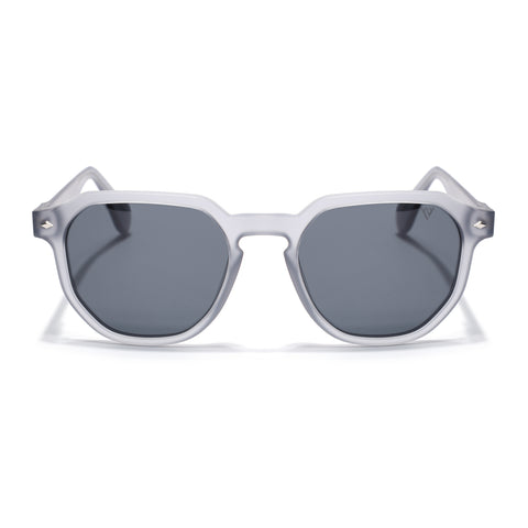 Prizm | Dark Grey Hexagonal Polarized Sunglasses | Black Lens - PMG7265