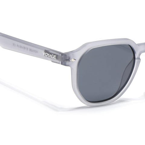 Prizm | Dark Grey Hexagonal Polarized Sunglasses | Black Lens - PMG7265