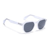 Prizm | Transparent Hexagonal Polarized Sunglasses | Black Lens - PMG7266