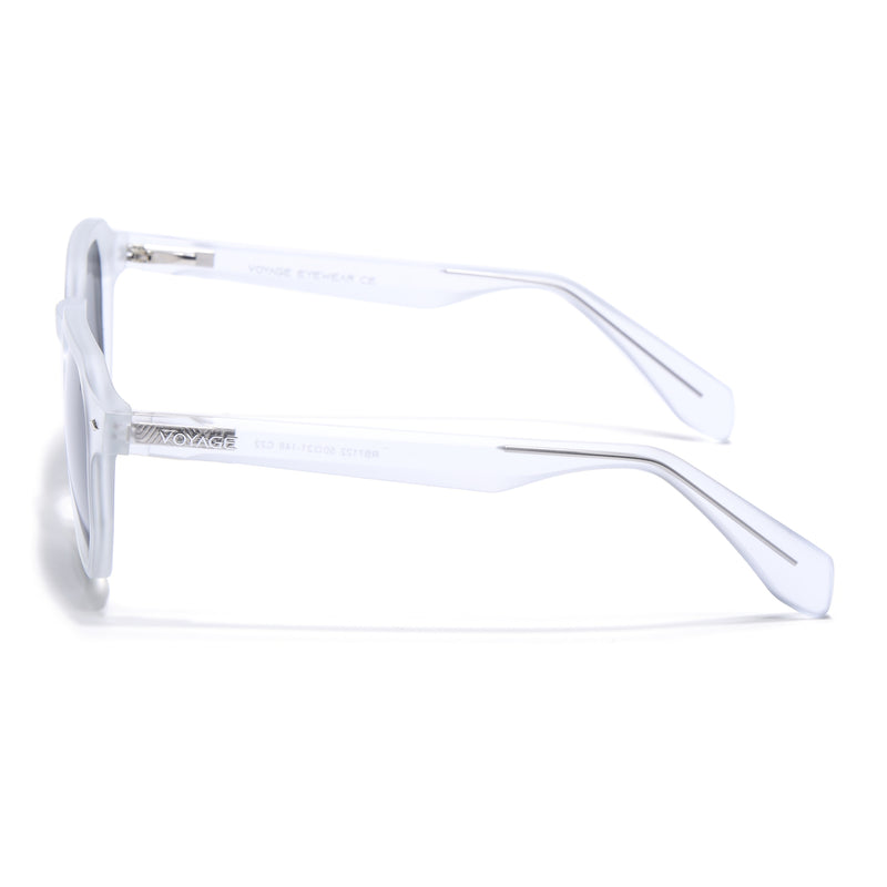 Prizm | Transparent Hexagonal Polarized Sunglasses | Black Lens - PMG7266