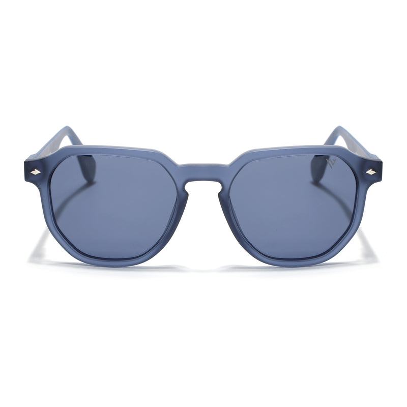 Prizm | Blue Hexagonal Polarized Sunglasses | Grey Lens - PMG7268