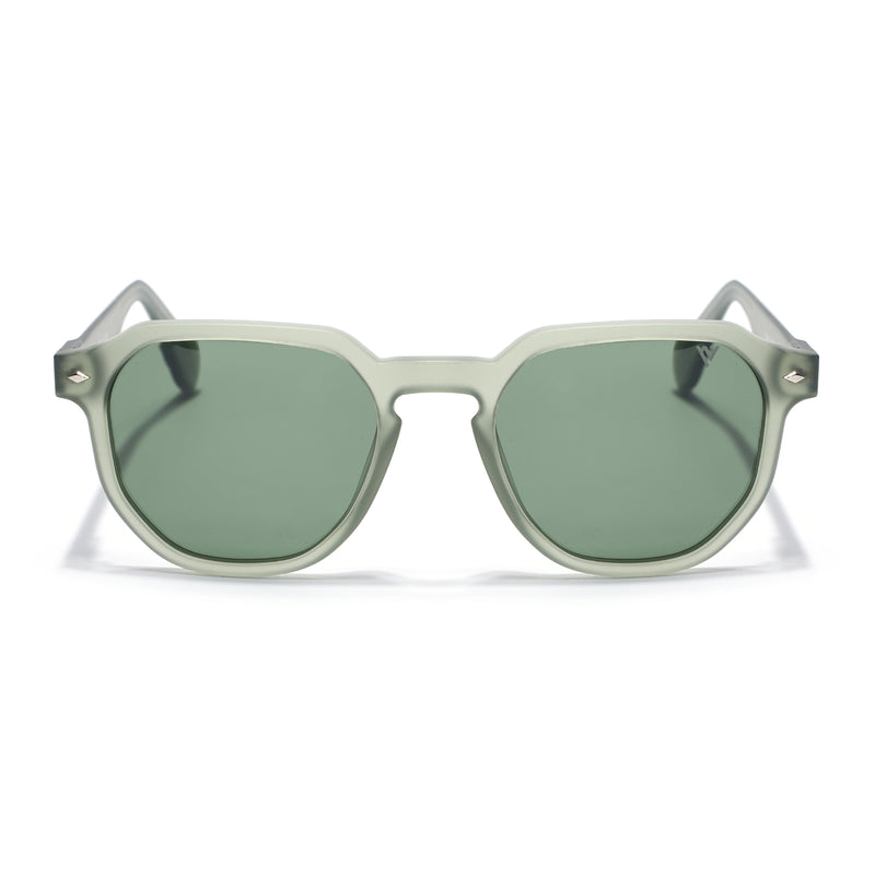 Prizm | Green Hexagonal Polarized Sunglasses | Green Lens - PMG7269