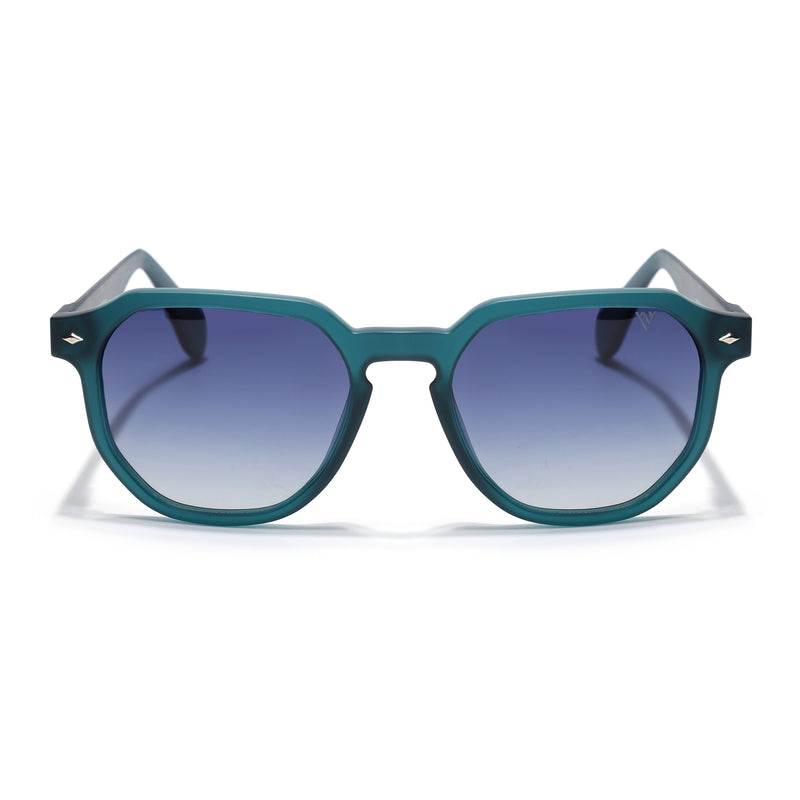 Prizm | Sea Green Hexagonal Polarized Sunglasses | Grey & Clear Lens - PMG7270