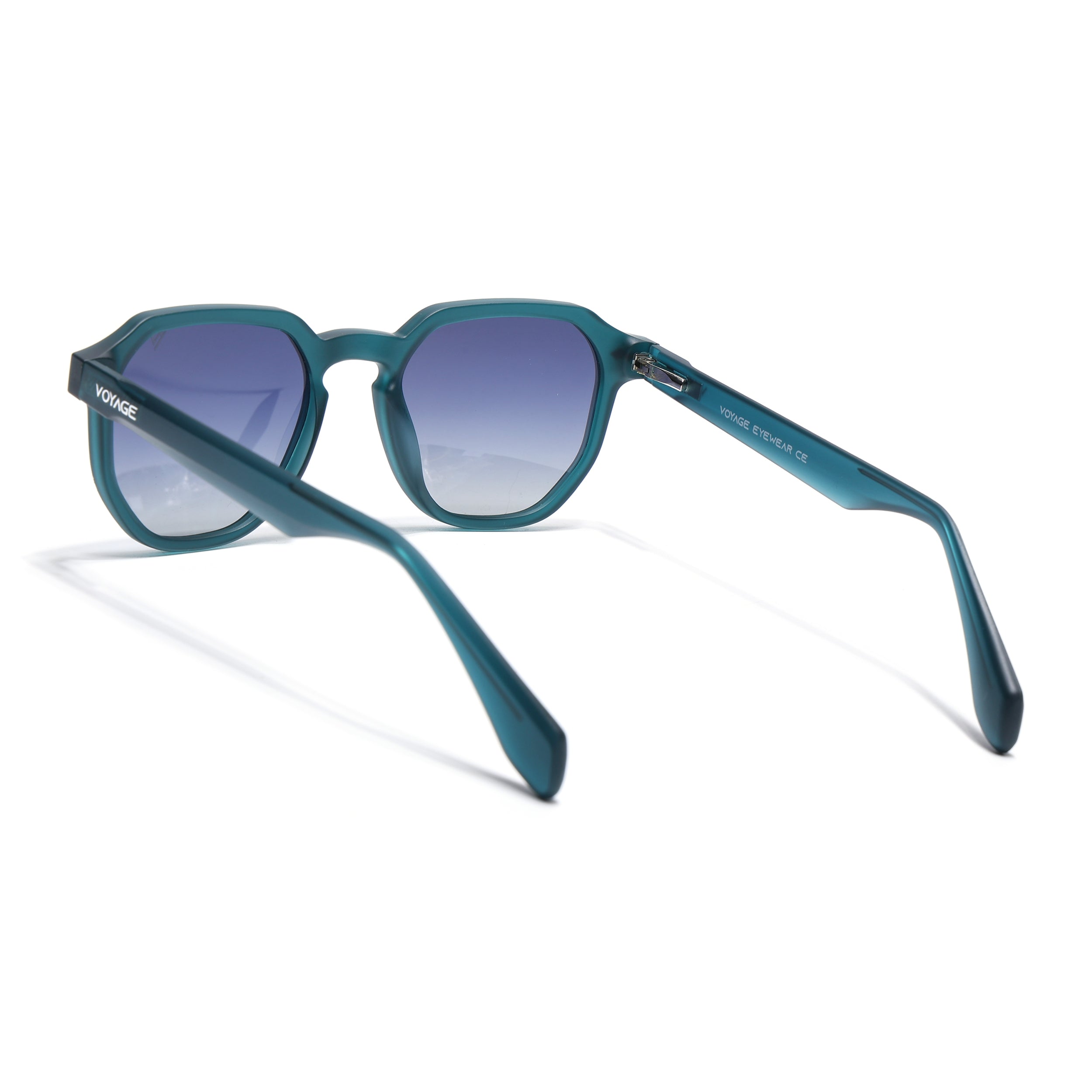 Prizm | Sea Green Hexagonal Polarized Sunglasses | Grey & Clear Lens - PMG7270