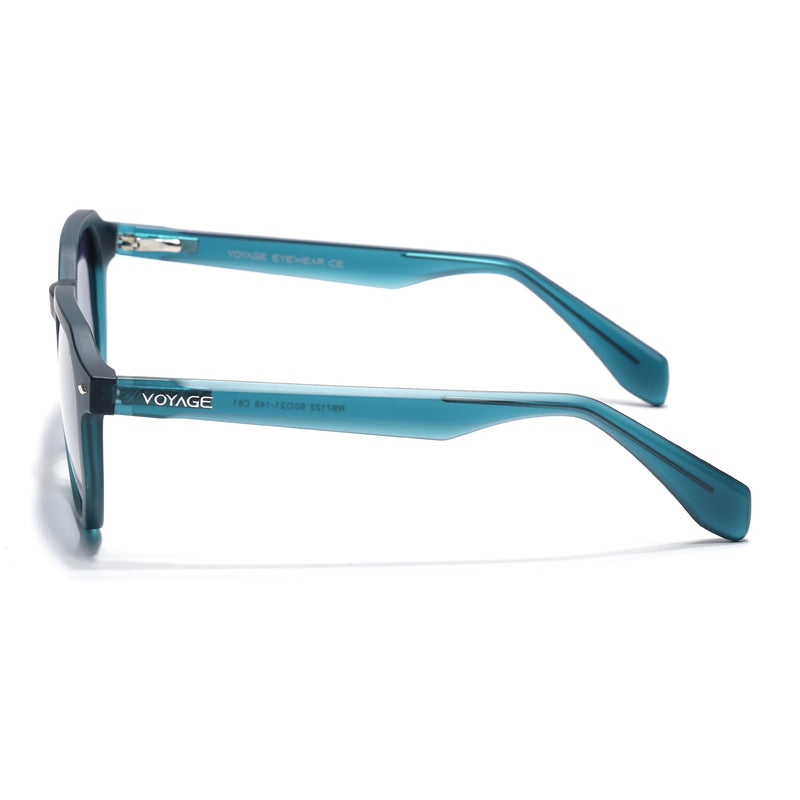 Prizm | Sea Green Hexagonal Polarized Sunglasses | Grey & Clear Lens - PMG7270