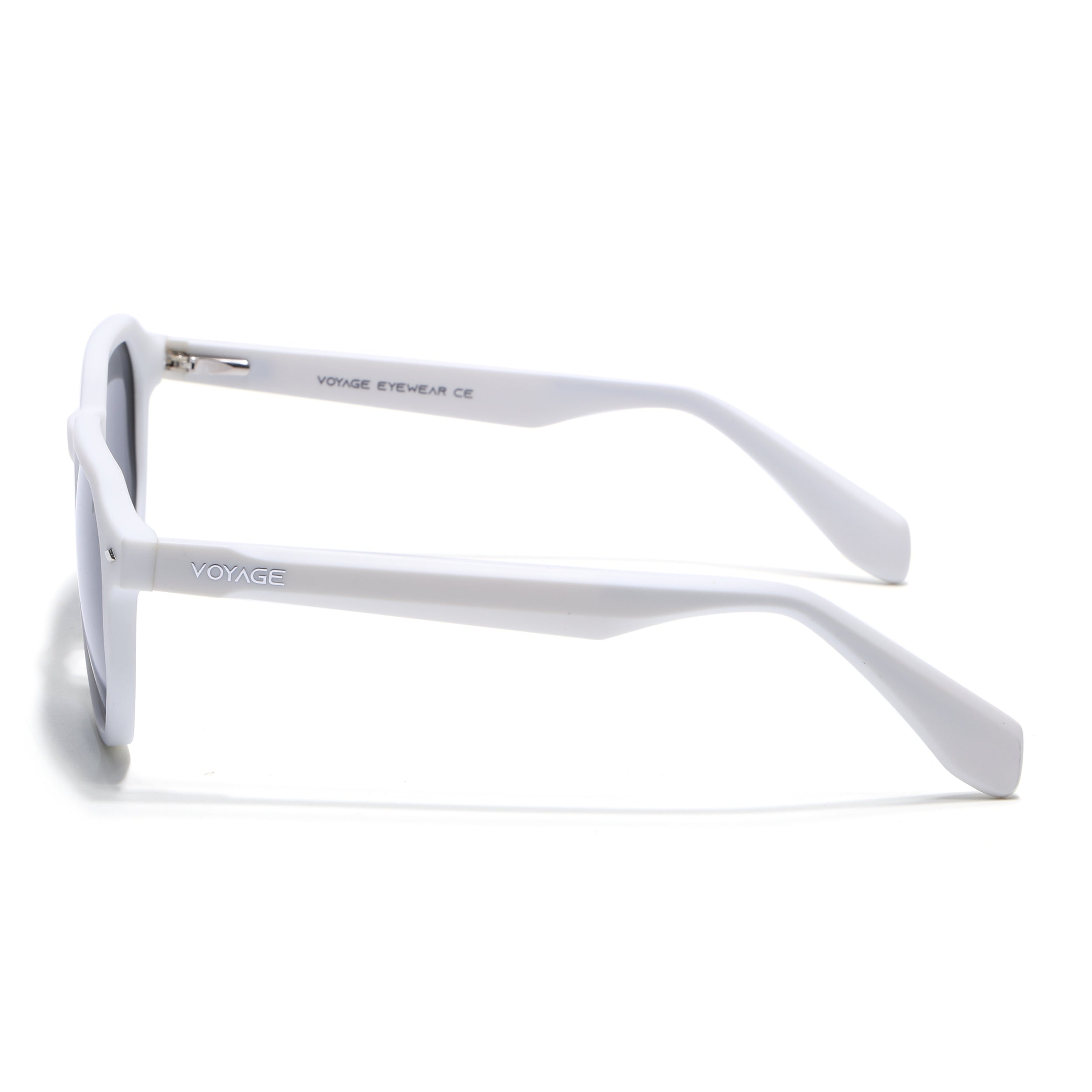 Prizm | White Hexagonal Polarized Sunglasses | Black Lens - PMG7272