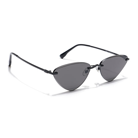 Voyage Select Oval Sunglasses (Black Lens | Black Frame - SLMG6275)