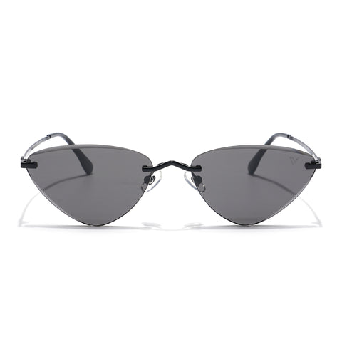Voyage Select Oval Sunglasses (Black Lens | Black Frame - SLMG6275)
