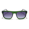 Voyage Select Square Sunglasses (Grey Lens | Green Frame - SLPMG5987)