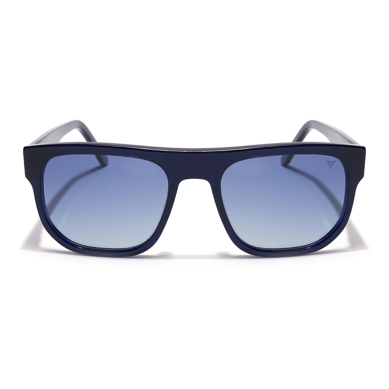 Voyage Select Square Sunglasses (Grey Lens | Shine Blue Frame - SLPMG5988)