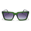 Voyage Select Square Sunglasses (Grey Lens | Green Frame - SLPMG5972)