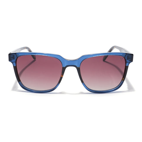 Voyage Select Square Sunglasses (Pink Lens | Shine Blue Frame - SLPMG5977)