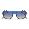 Voyage Select Square Sunglasses (Grey Lens | Shine Blue & Demi Brown Frame - SLPMG5985)