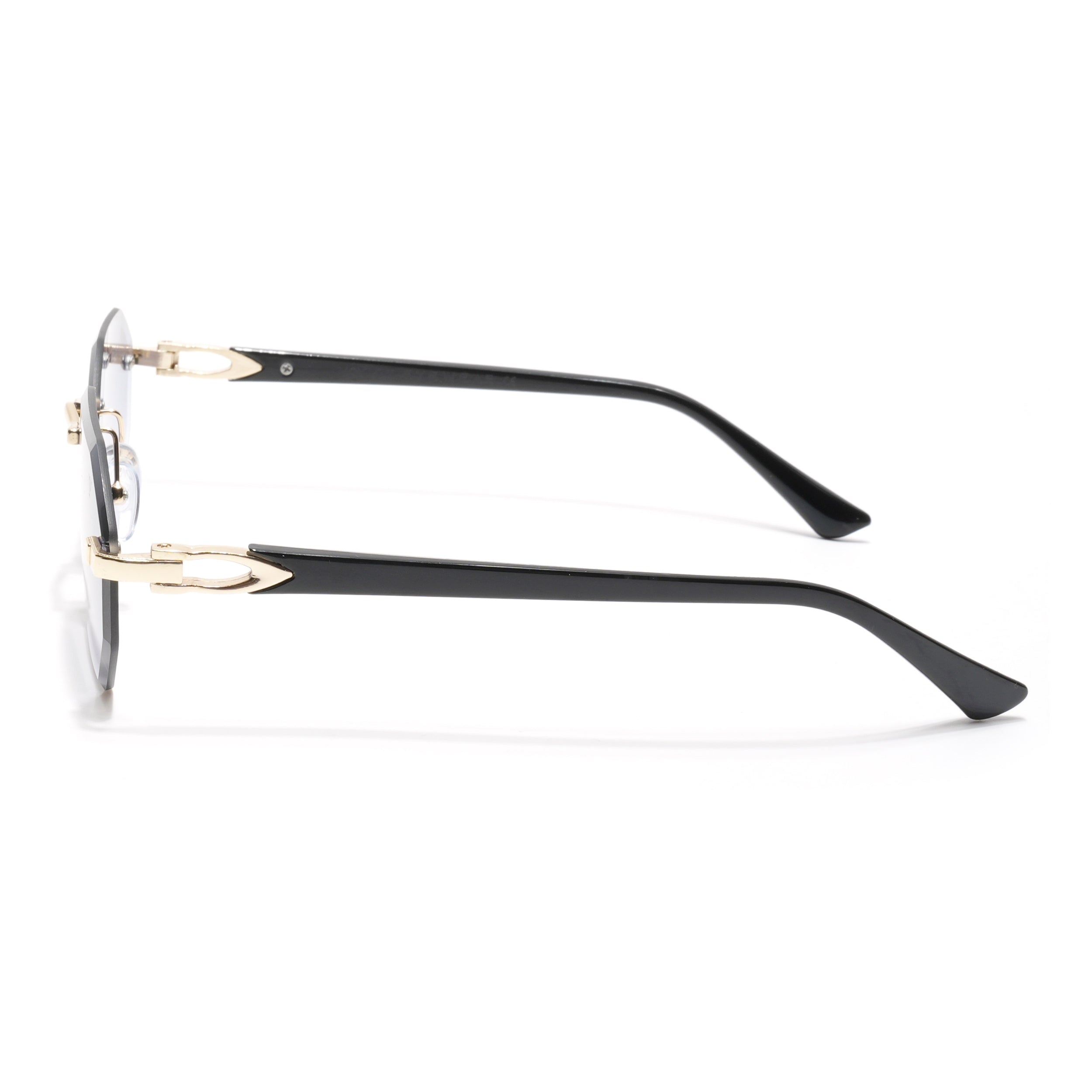 Slayr | Grey & Clear Rimless Sunglasses | MG7047