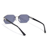 Slayr | Black Rimless Sunglasses | Silver Frame - MG7676