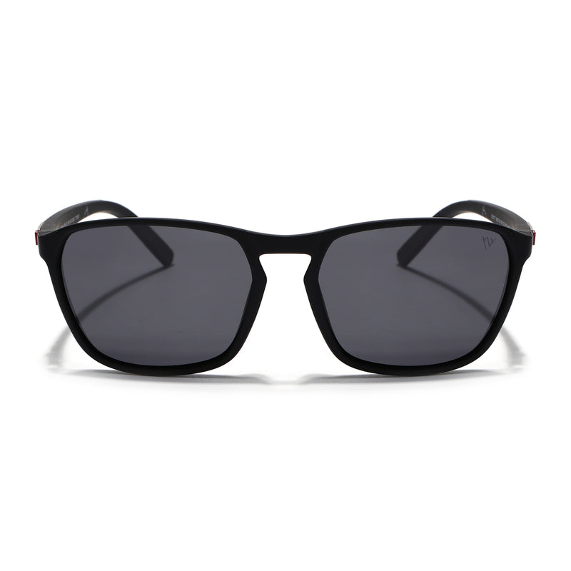 Matt Black Polarized Wayfarer Sunglasses - PMG4304